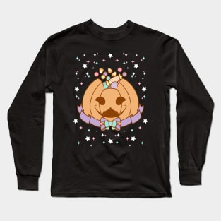 Candy Filled Halloween Cat-o-Lantern Long Sleeve T-Shirt